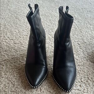 BCBGeneration Black Heeled Boots with Studded Detail